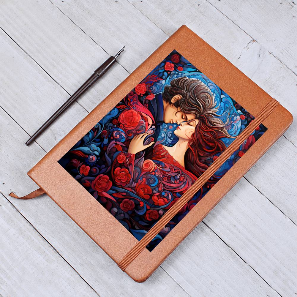 Valentine's Day Art 387 - Vegan Leather Journal