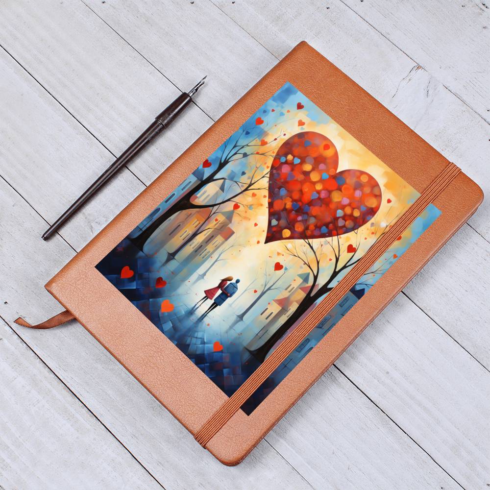 Valentine's Day Art 129 - Vegan Leather Journal