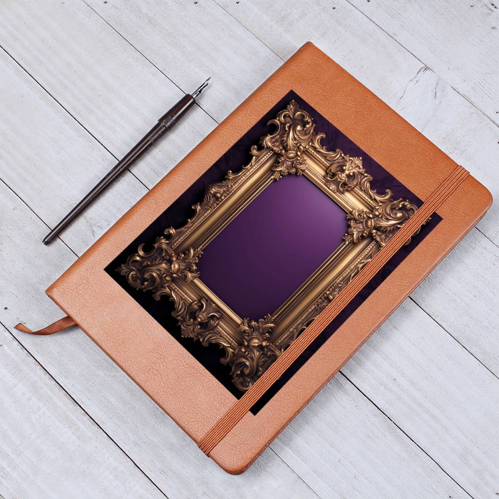 Ornate Gold Cover 043 - Vegan Leather Journal