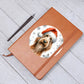 Christmas Dog - Spinone Italiano - Vegan Leather Journal