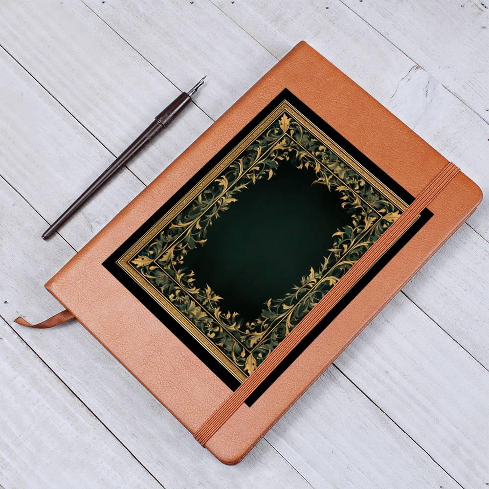 Ornate Gold Cover 119 - Vegan Leather Journal
