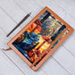 Christmas Stained Glass Design 020 - Vegan Leather Journal