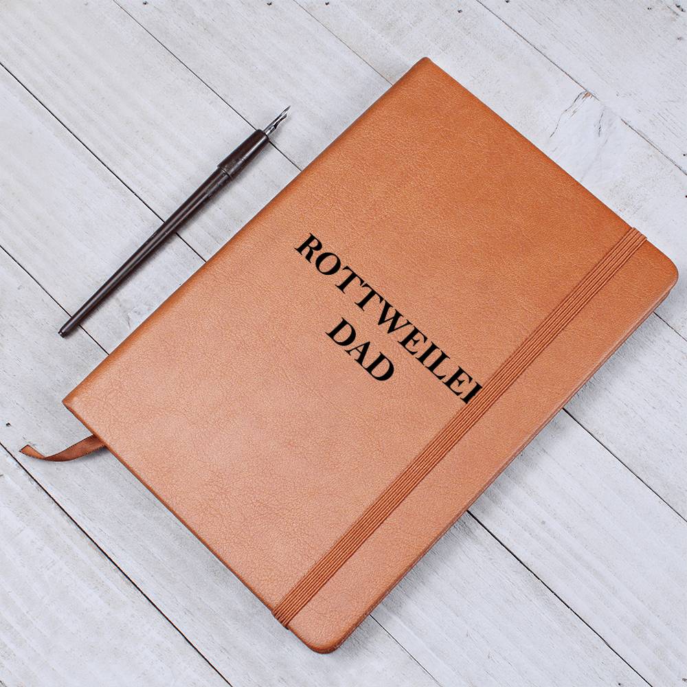 Rottweiler Dad - Vegan Leather Journal