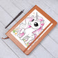 Cute Unicorn 103 - Vegan Leather Journal