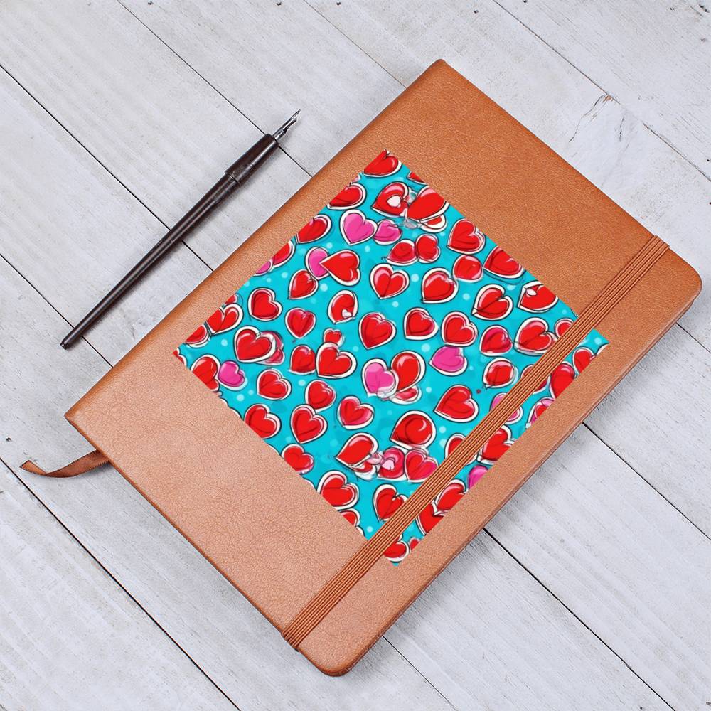 Valentine's Day Pop Art 05 - Vegan Leather Journal