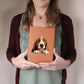 Basset Hound Peeking - Vegan Leather Journal