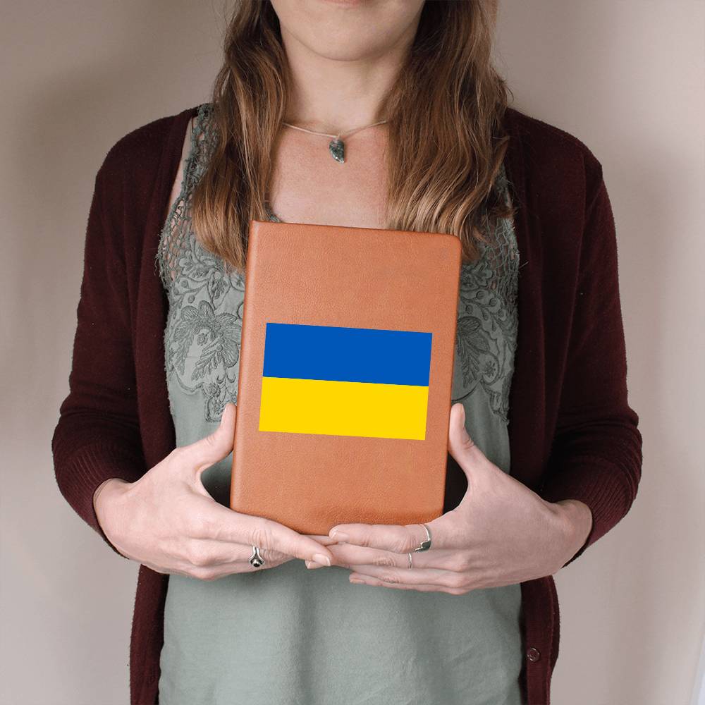 Ukrainian Flag - Vegan Leather Journal