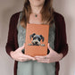 Cesky Terrier Peeking - Vegan Leather Journal