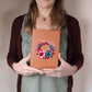 Floral Flower Wreath 024 - Vegan Leather Journal
