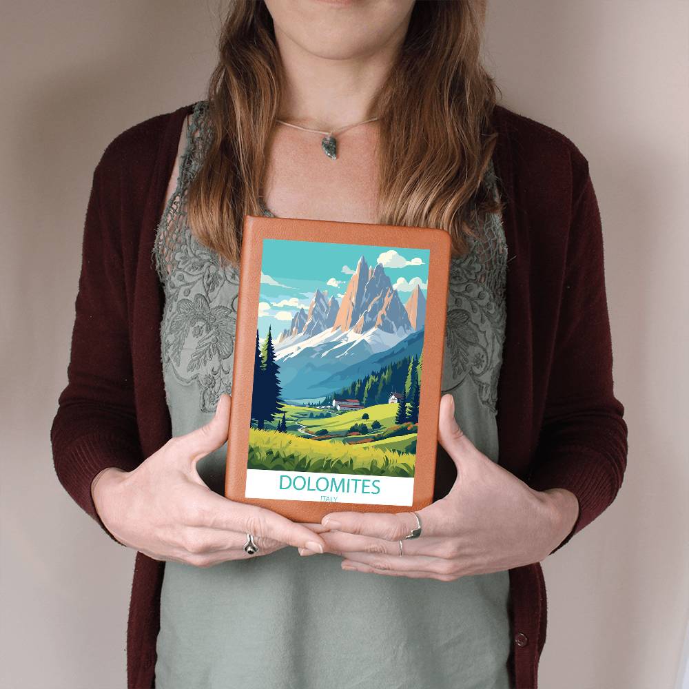 Famous Travel Destinations - Dolomites, Italy - Vegan Leather Journal