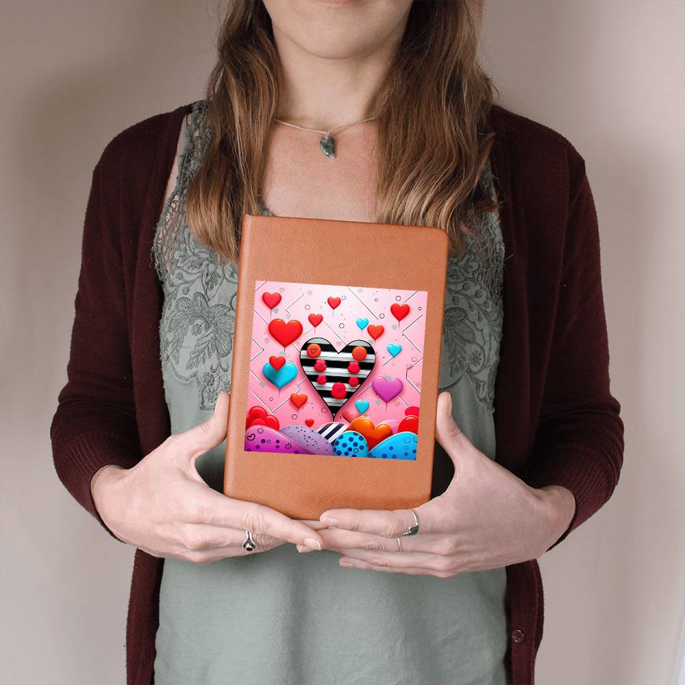 Valentine's Day Pop Art 12 - Vegan Leather Journal