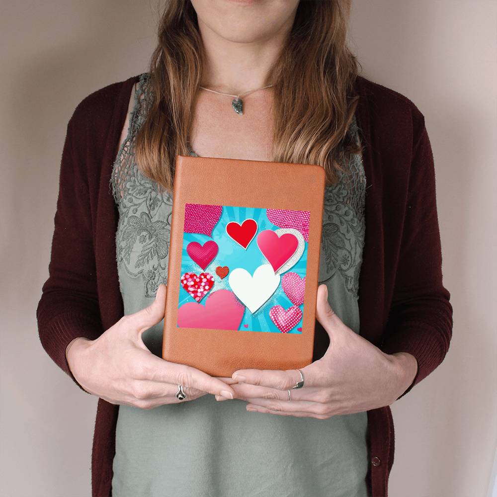 Valentine's Day Pop Art 11 - Vegan Leather Journal