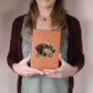 Plott Hound Peeking - Vegan Leather Journal