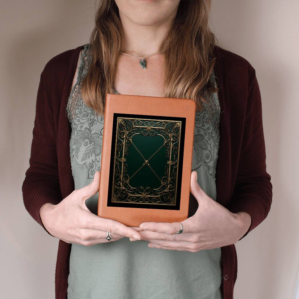 Ornate Gold Cover 046 - Vegan Leather Journal