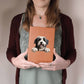 Polish Lowland Sheepdog Peeking - Vegan Leather Journal