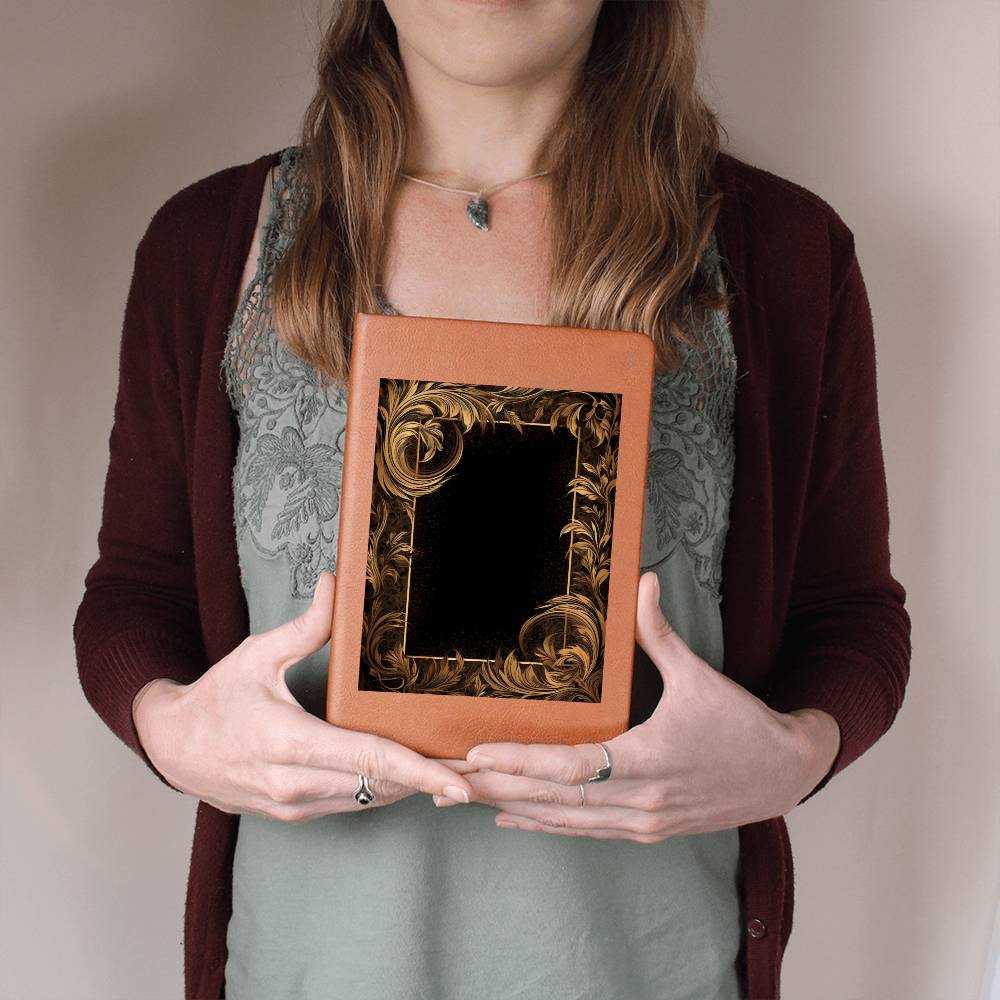 Ornate Gold Cover 007 - Vegan Leather Journal