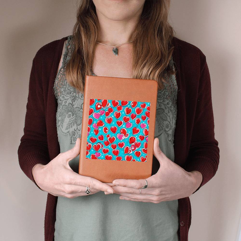 Valentine's Day Pop Art 05 - Vegan Leather Journal