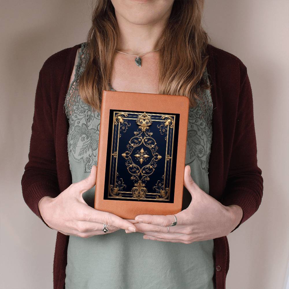 Ornate Gold Cover 118 - Vegan Leather Journal