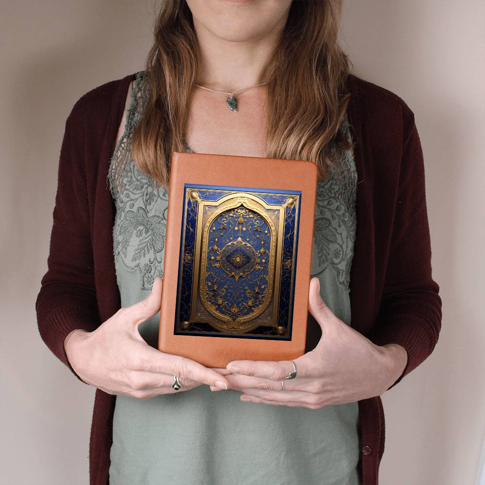 Ornate Gold Cover 021 - Vegan Leather Journal