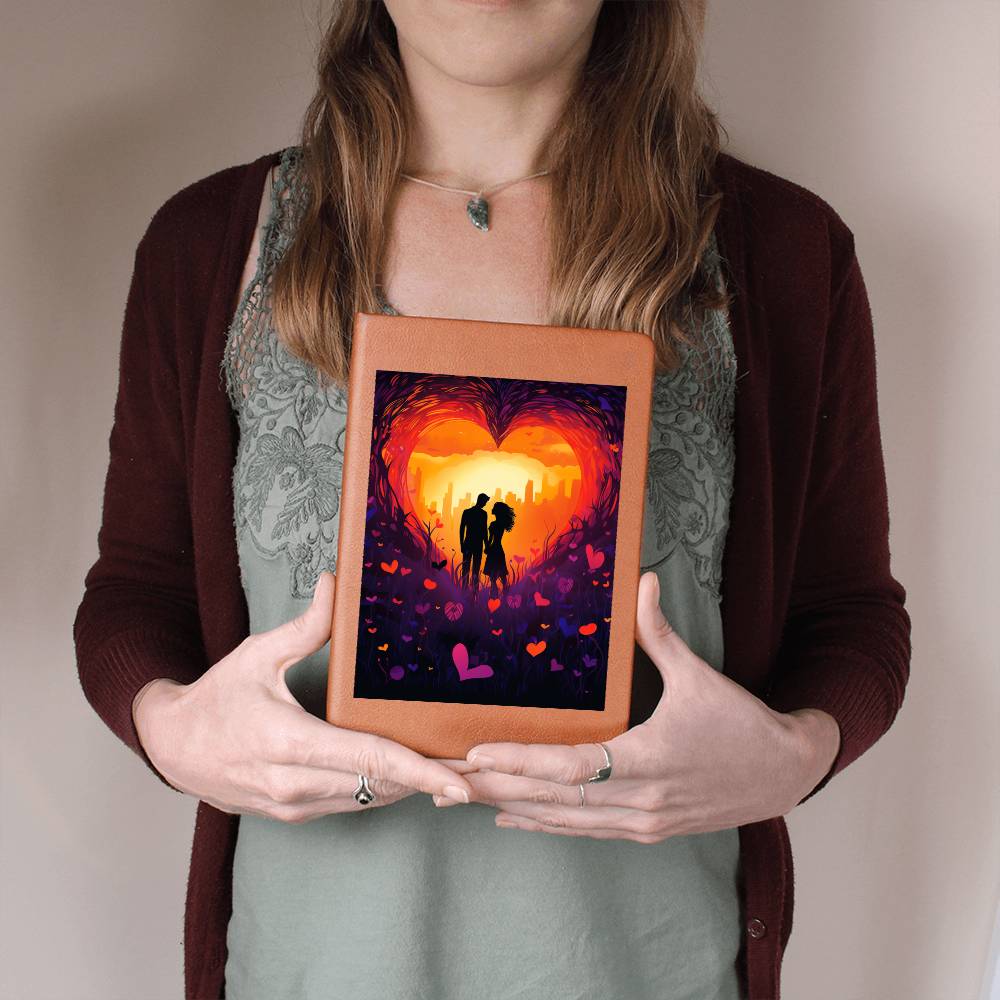 Valentine's Day Art 099 - Vegan Leather Journal