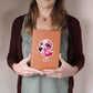 Cute Flamingo sticker 52 - Vegan Leather Journal