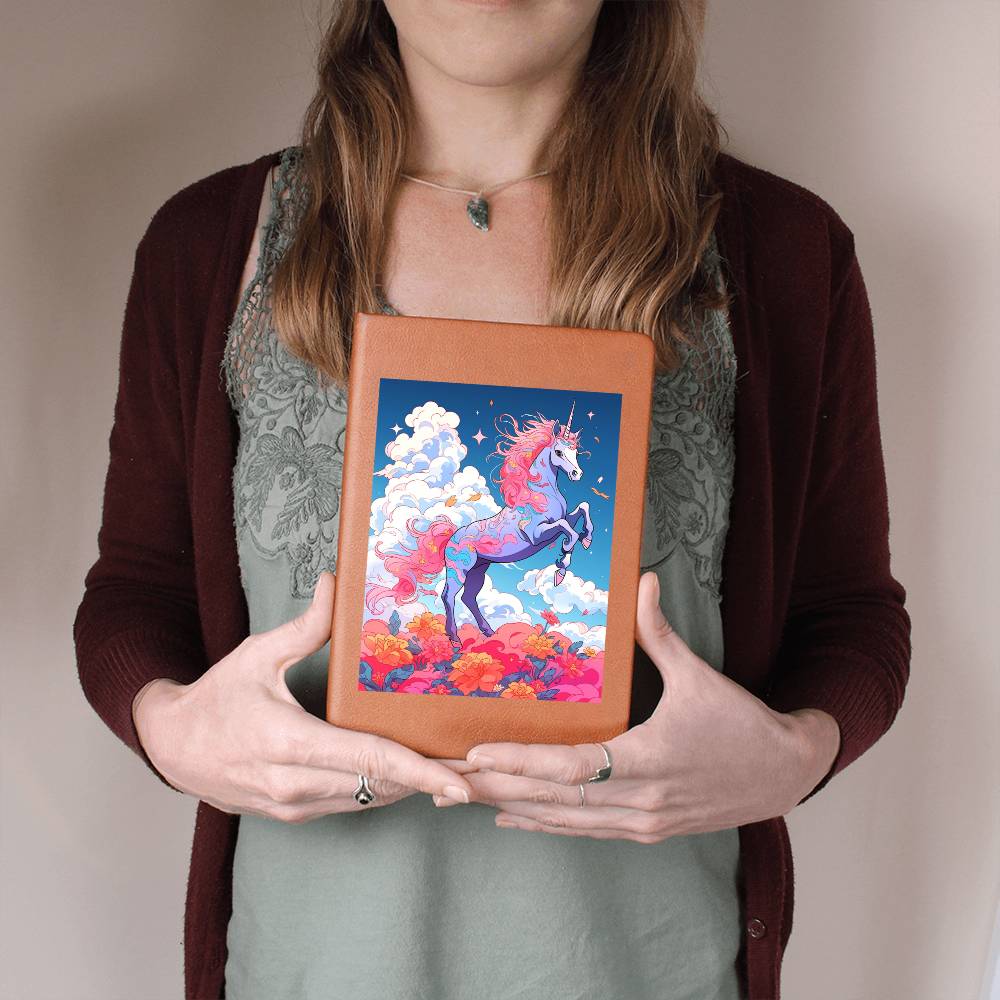 Cute Unicorn 009 - Vegan Leather Journal