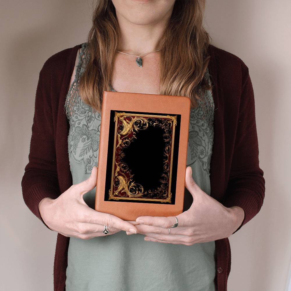 Ornate Gold Cover 005 - Vegan Leather Journal