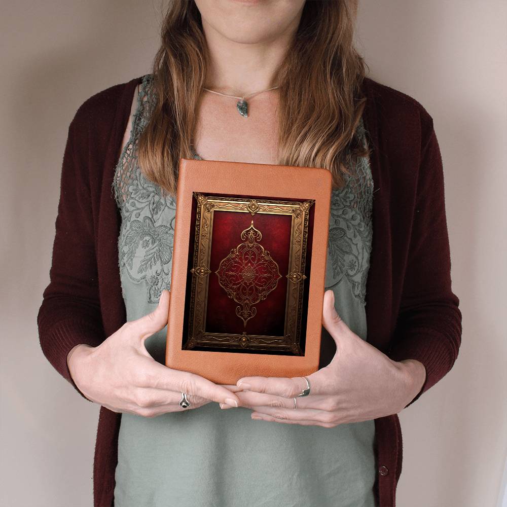 Ornate Gold Cover 037 - Vegan Leather Journal