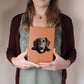Flat-Coated Retriever Peeking - Vegan Leather Journal