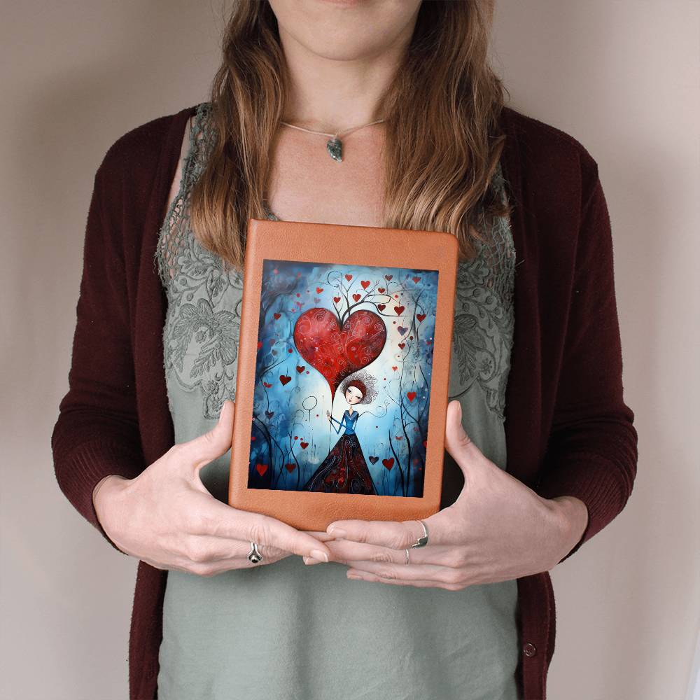Valentine's Day Art 388 - Vegan Leather Journal