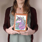 Cute Unicorn 090 - Vegan Leather Journal