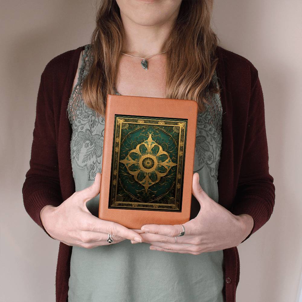 Ornate Gold Cover 107 - Vegan Leather Journal