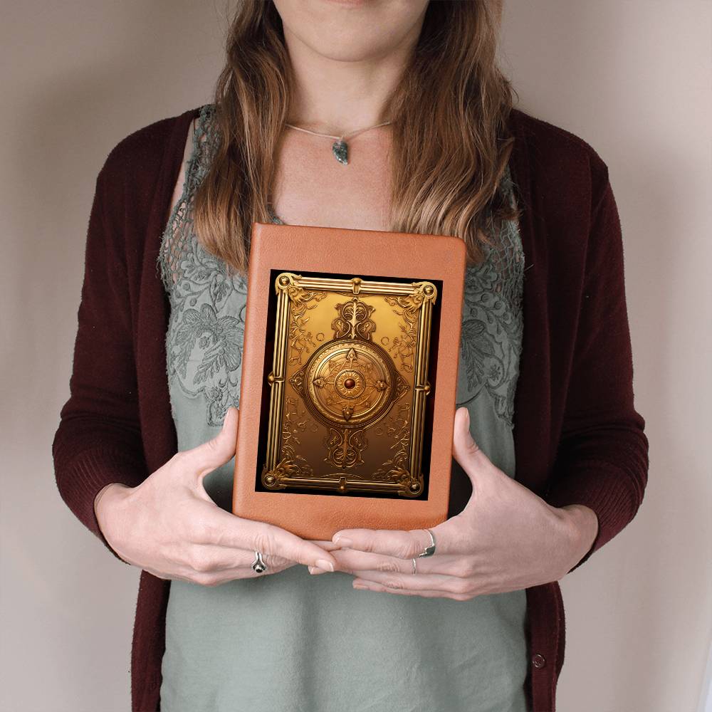 Ornate Gold Cover 060 - Vegan Leather Journal