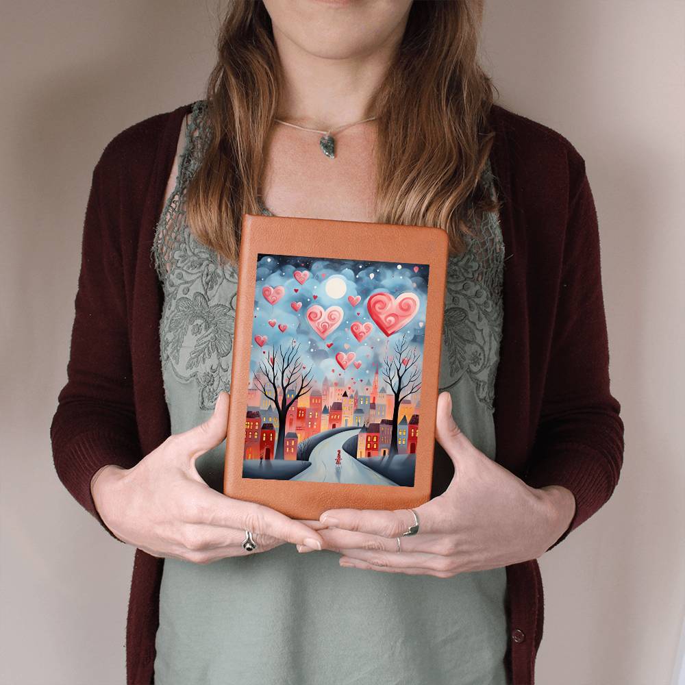 Valentine's Day Art 213 - Vegan Leather Journal