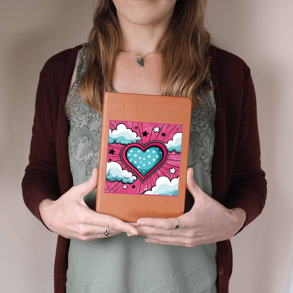 Valentine's Day Pop Art 22 - Vegan Leather Journal