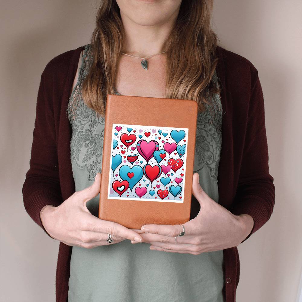 Valentine's Day Pop Art 25 - Vegan Leather Journal