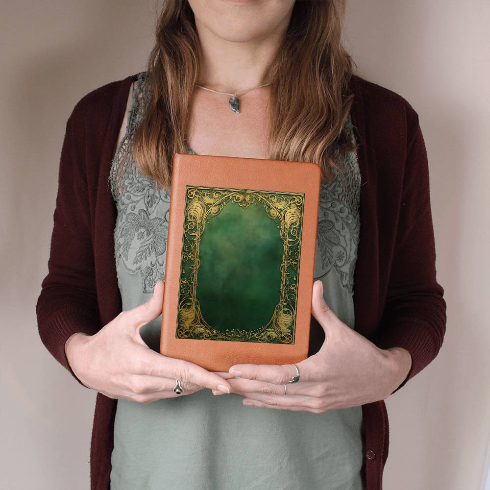 Ornate Gold Cover 038 - Vegan Leather Journal