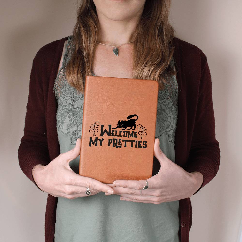 Vintage Halloween Signs 17 - Vegan Leather Journal