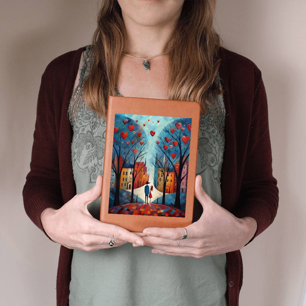 Valentine's Day Art 251 - Vegan Leather Journal