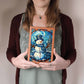 Christmas Stained Glass Design 002 - Vegan Leather Journal