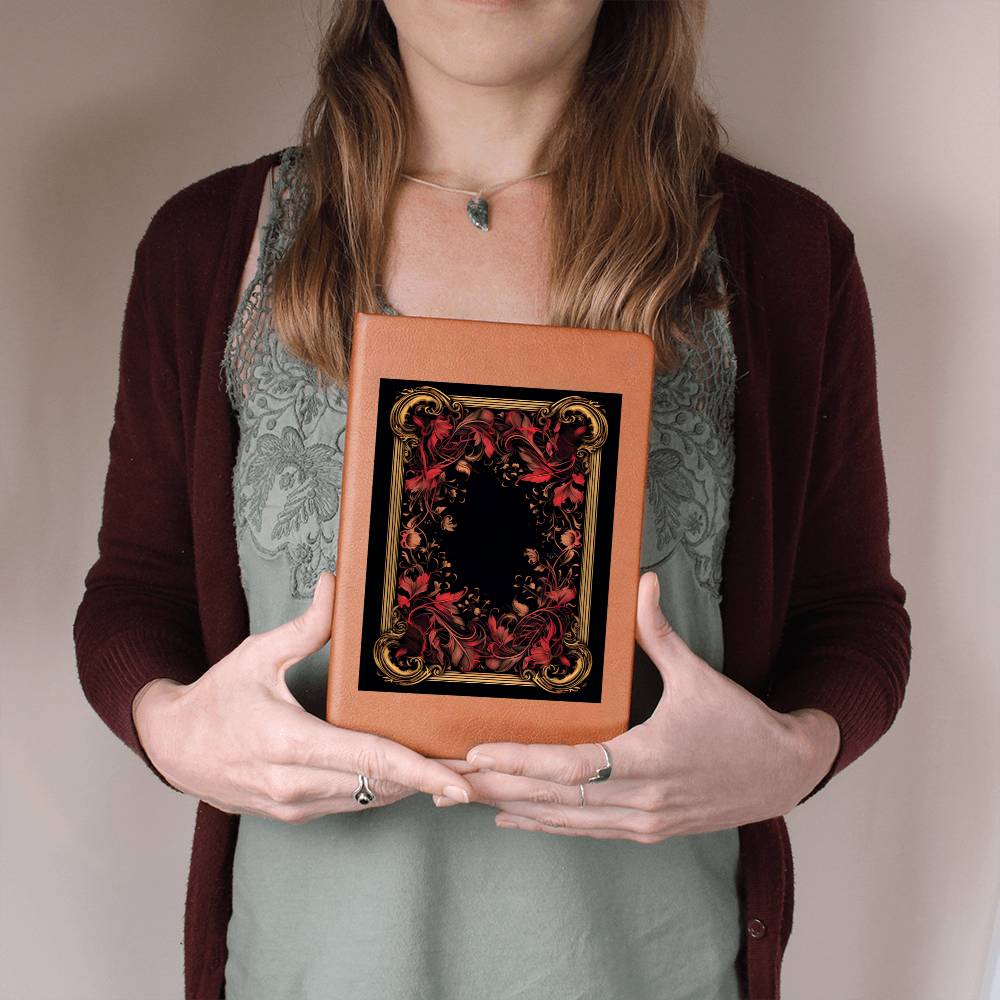 Ornate Gold Cover 003 - Vegan Leather Journal
