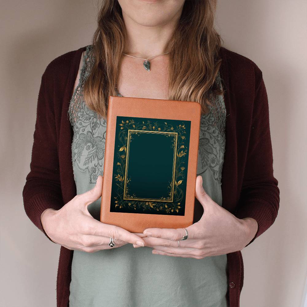 Ornate Gold Cover 049 - Vegan Leather Journal