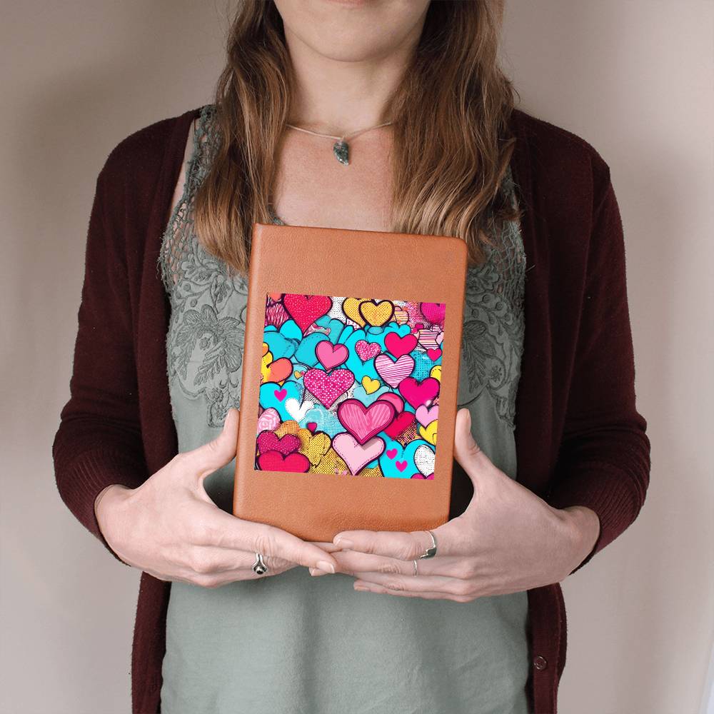 Valentine's Day Pop Art 09 - Vegan Leather Journal