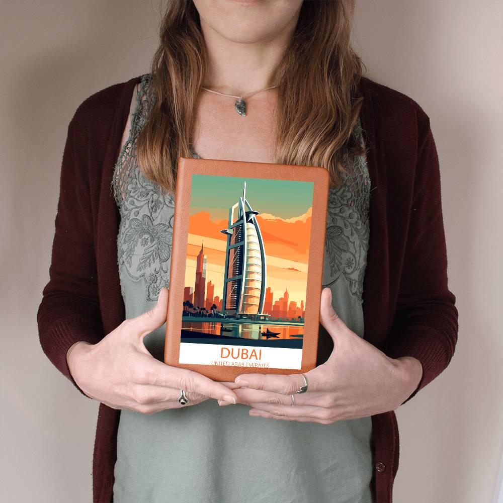 Famous Travel Destinations - Dubai, United Arab Emirates - Vegan Leather Journal