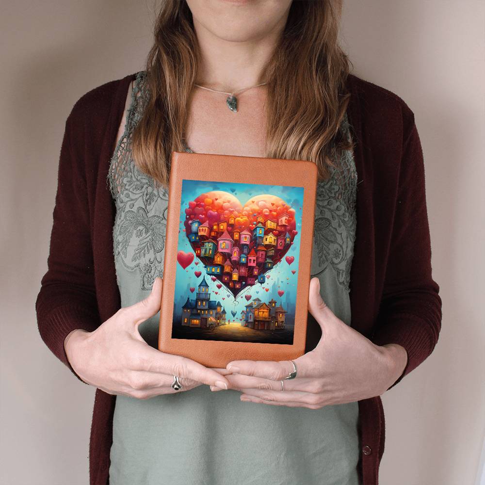 Valentine's Day Art 457 - Vegan Leather Journal