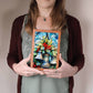 Christmas Stained Glass Design 012 - Vegan Leather Journal