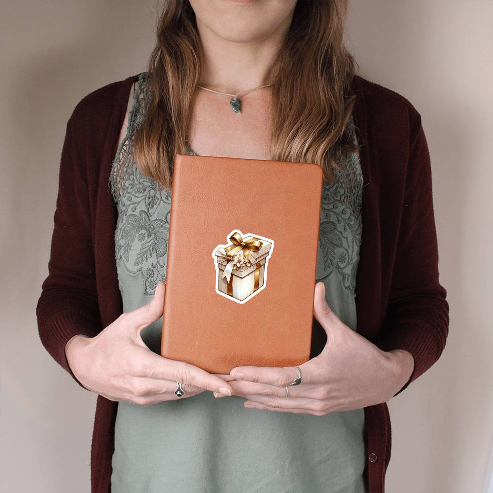 Luxury Wedding Decor Sticker 077 - Vegan Leather Journal