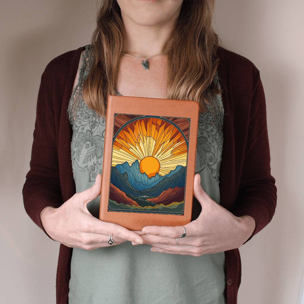 Minimalist BOHO Art 016 - Vegan Leather Journal