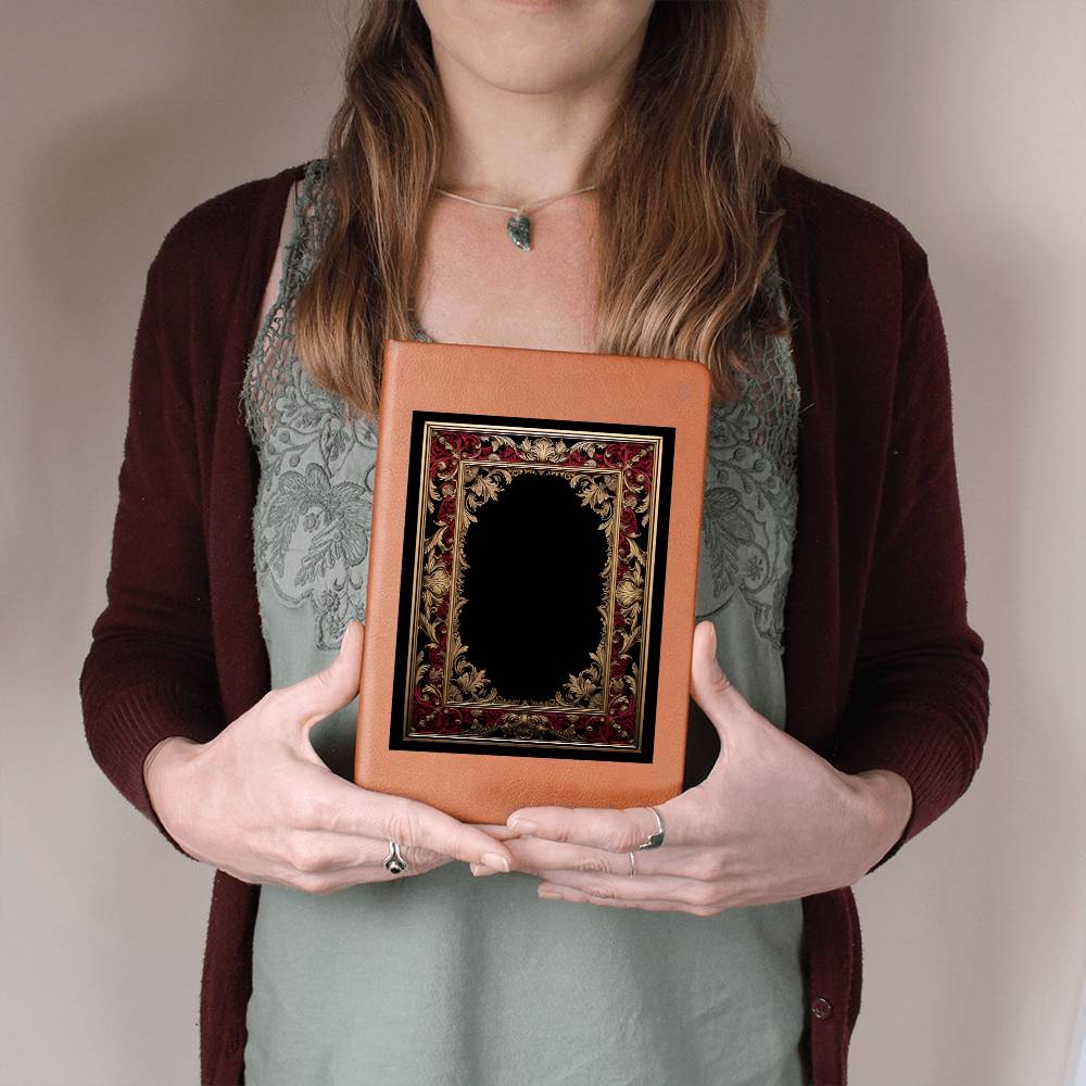 Ornate Gold Cover 006 - Vegan Leather Journal