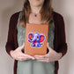 Cute Elephant sticker 46 - Vegan Leather Journal